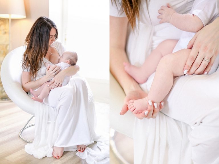 photographe maman qui allaite son bébé