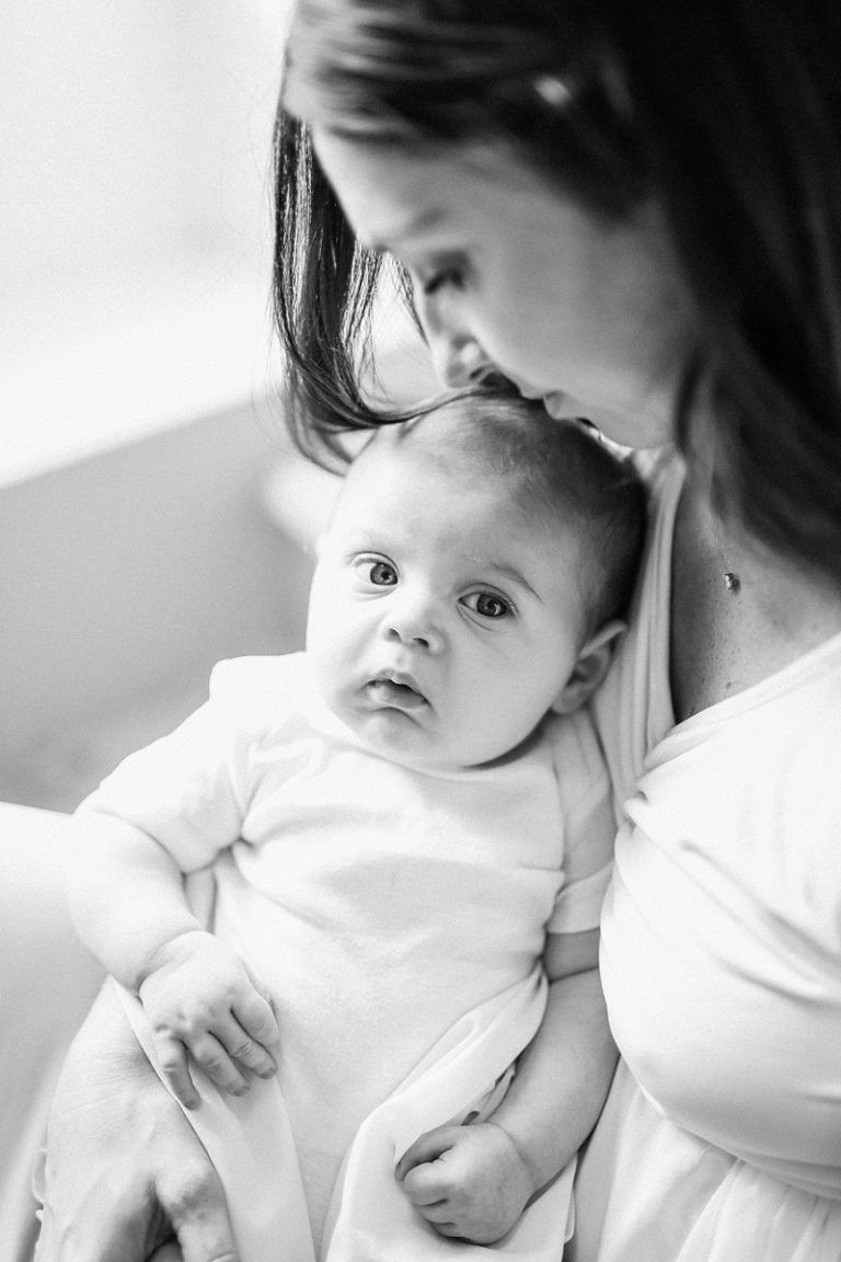 portrait de bebe avec maman