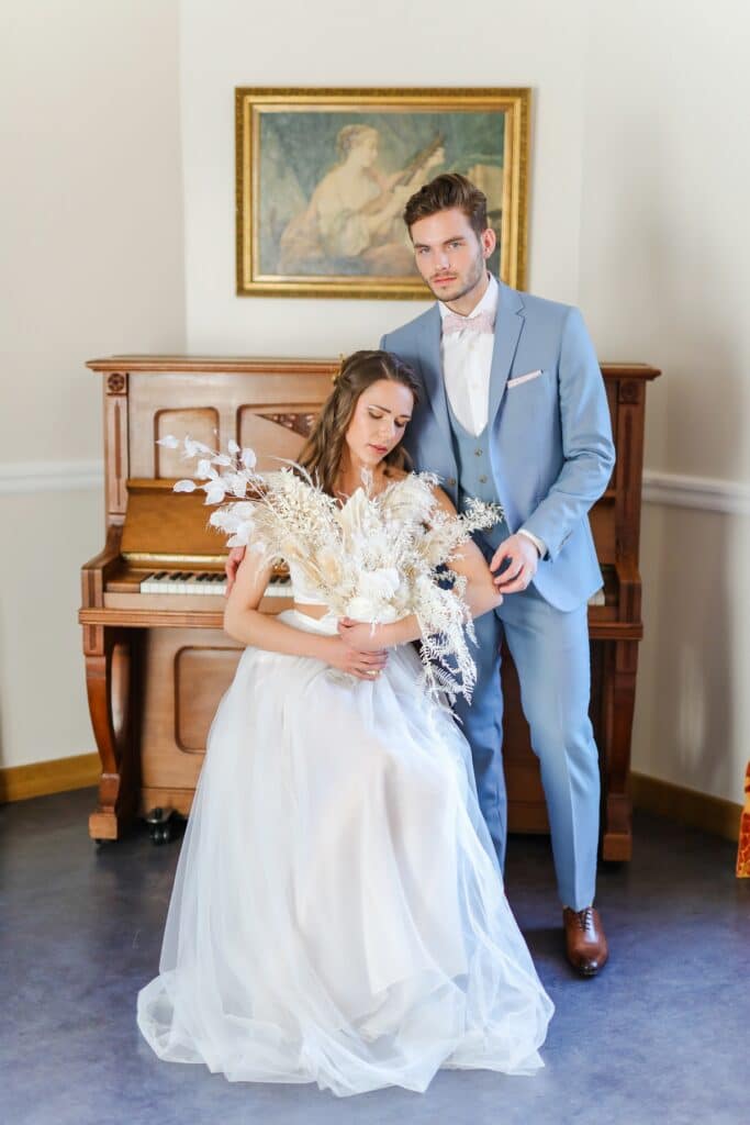 couple mariés chateau en essonne