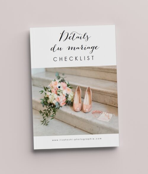 checkliste mariage pour le flatlay