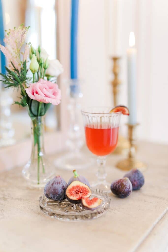cocktail avec figue pour vin d'honneur