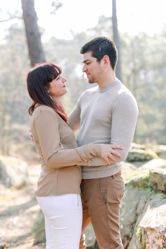 love session en forêt