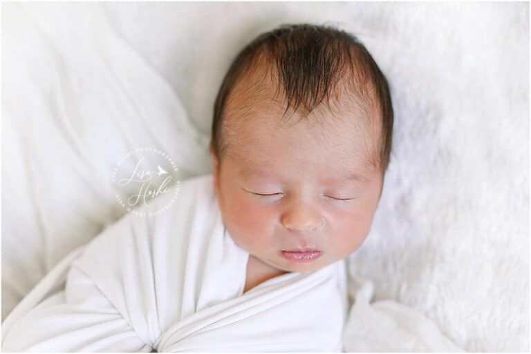 portrait de bébé pour newborn posing