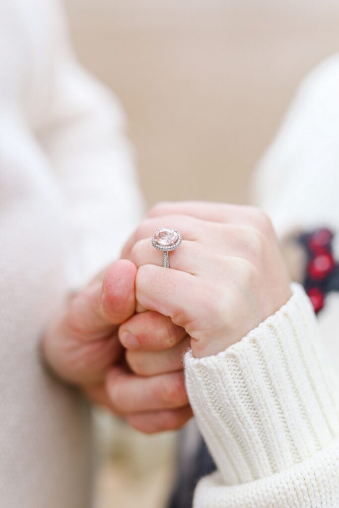 bague de fiancaille saphir rose