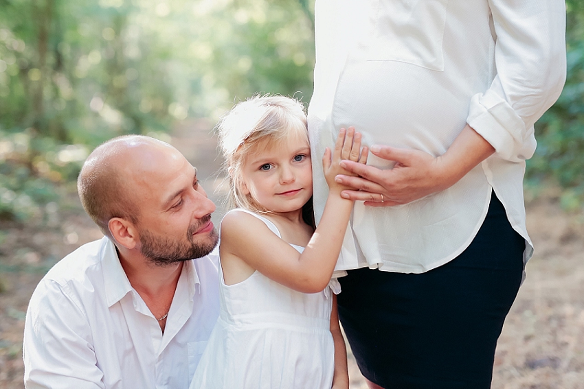 papa enfant et bébé pour une séance photo