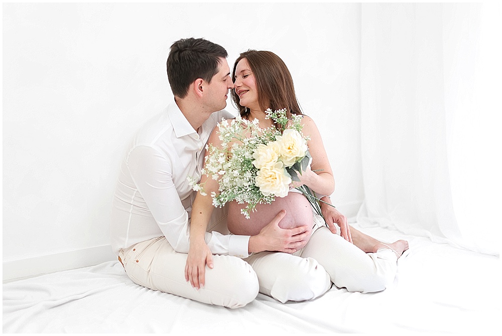 séance grossesse en essonne au studio en douceur