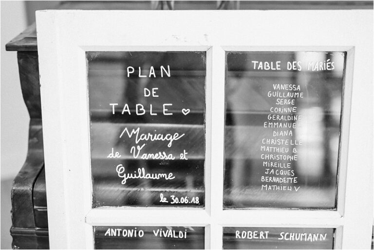 plan de table mariage fenetre