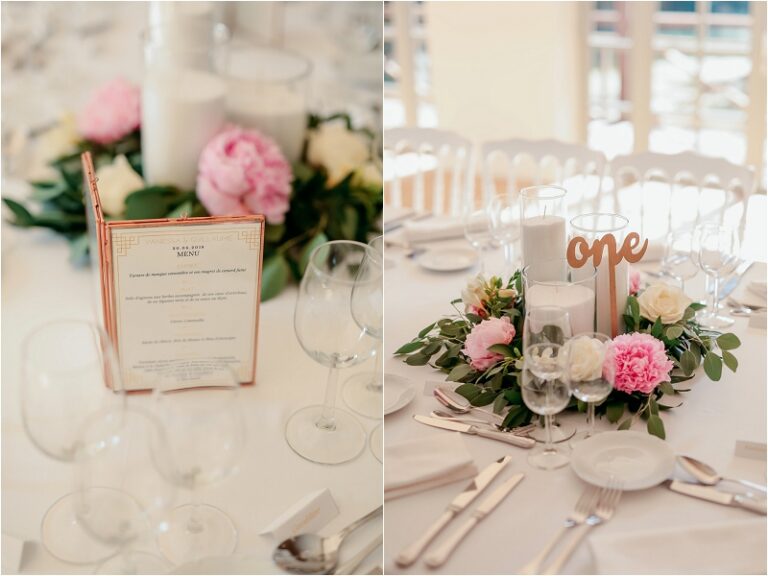 décoration de table centre fleurs