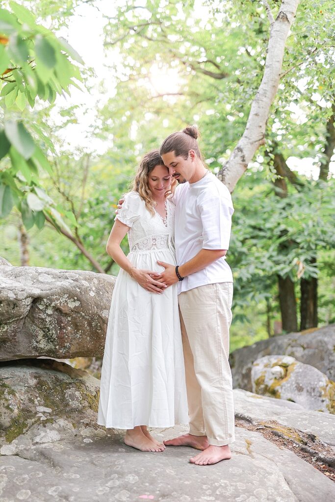 shooting grossesse en forêt de champcueil en essonne