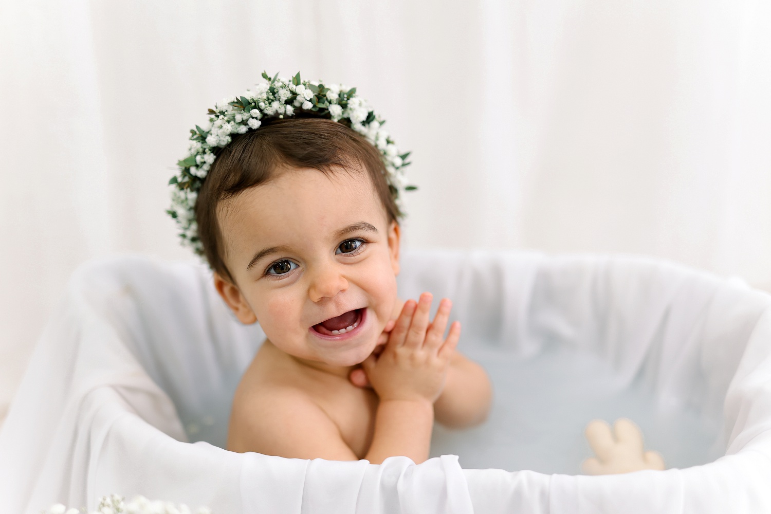 Séance photo Bain de Lait pour bébé